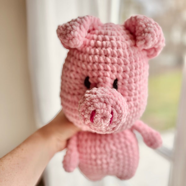 Häkelkit Häkelset kuscheliges Schweinchen Ferkel Schwein Chenille Amigurumi