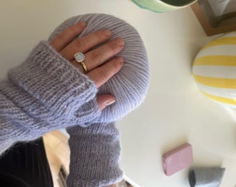 1 skein project – Cozy leg warmers from Brigitte No. 2 | Knitting kit with instructions
