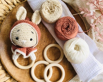 DIY Set Kit Peaches Rattle Crochet Crochet Kit