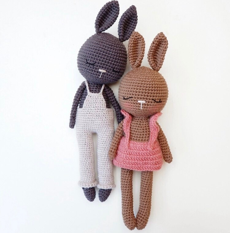 Bunny knitting kit -  France