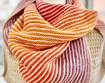 Sunset Sorbet – your summer knitting project, a summer shawl