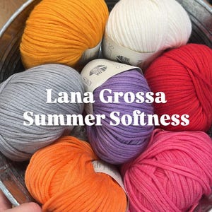 Lana Grossa Summer Softness yarn knitting crochet wool