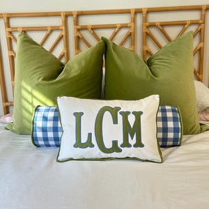Appliqued Monogram Pillow