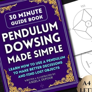 Beginner Pendulum Dowsing Guide eBook + Charts | Learn to Use Pendulum, Find Lost Objects (PDF)