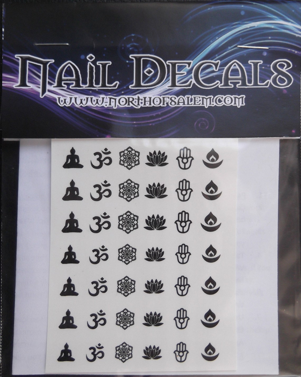 49 YOGA Nail Art Waterslide Decals YOGA Gift MEDITATION Gift Etsy