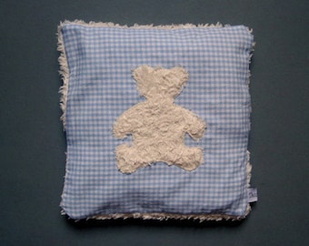 cherry pit pillow teddy light-blue, Heat pad, cooling pad, grain pillow, heat pack, cooling pack