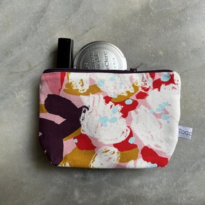 Cosmetic bag flowerpower, travel items, make-up bag, makeup bag, cotton image 1