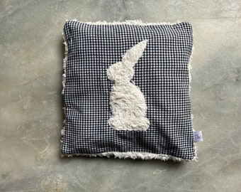 Coussin en noyaux de cerises lapin bleu, coussin chauffant, coussin rafraîchissant, coussin à céréales, pack chauffant, pack froid