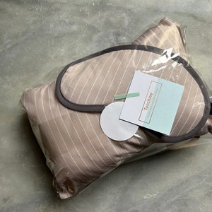 Männer-Reiseset Nadelstreifen, Schlafmaske für Männer, Reiseset, Geschenk für Männer, Entspannung, Schlafbrille, auch einzeln bestellbar Bild 8