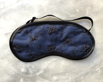 Nightblue  sleep mask with lace