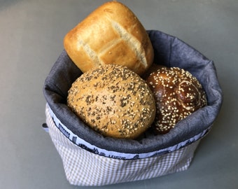 Fabric bread basket Leipzig, utensil, breakfast, bread bag, bread basket, cotton, storage