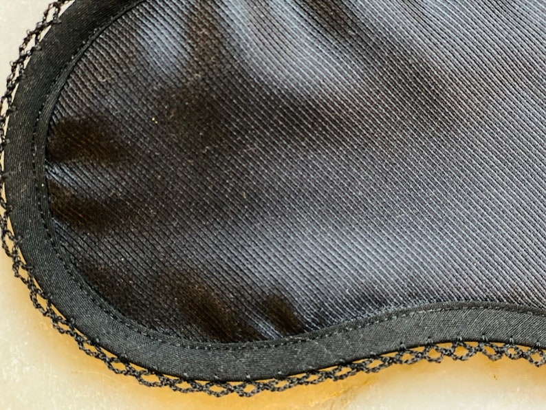 Silk Sleep Mask in Black image 4