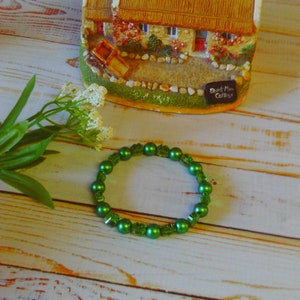 Crystal Clovers and Pearls Woman’s Bracelet Featuring Swarovski Pearls & Crystals