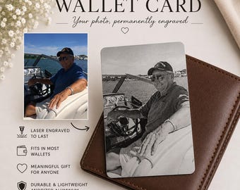 Personalized Wallet Card Photo Keepsake