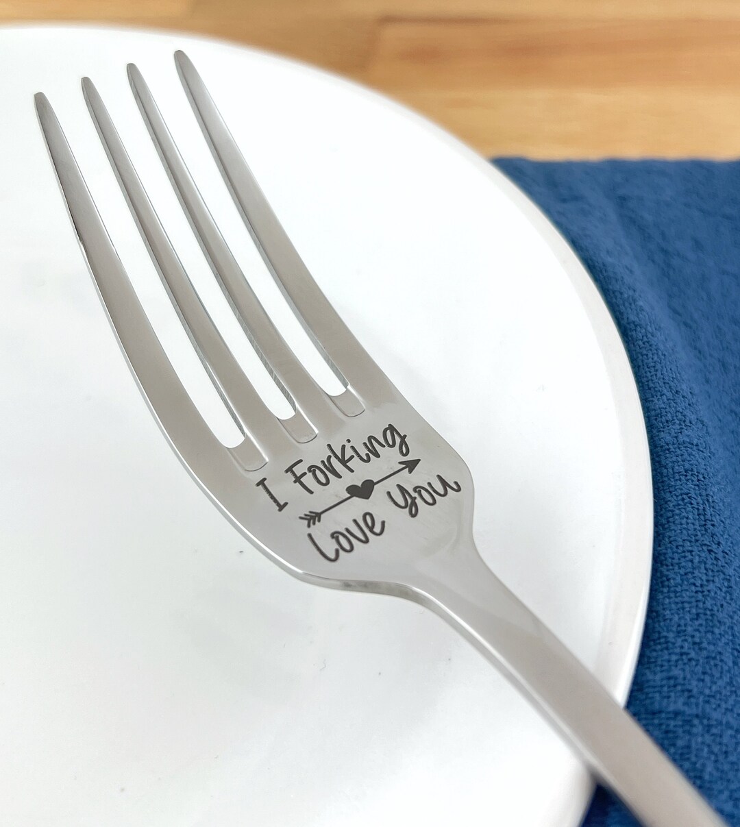 I Forking Love You Personalized Fork, Stainless Steel, Boyfriend Gift