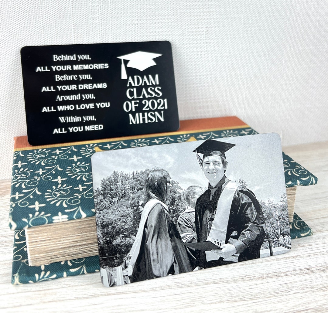 Custom Photo Wallet Card Personalized Laser Wallet Card Etsy