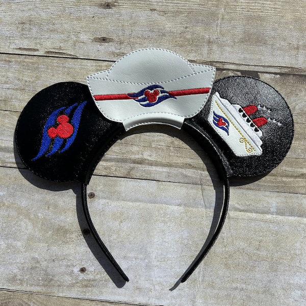 Cruise Mouse Ears Headband  Embroidered