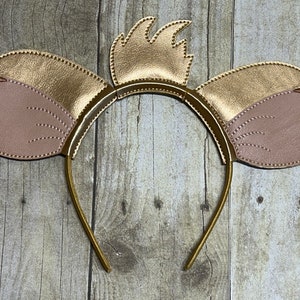 Young Lion Mouse Ears Headband  Embroidered