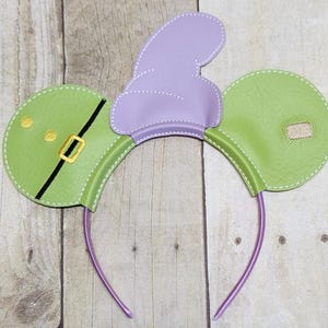 Silly Dwarf Mouse Ears Headband  Embroidered