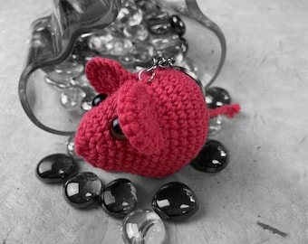 Amigurumi Mouse Keychain Crochet Pattern PDF – Beginner Friendly – 5 Languages – Instant Download