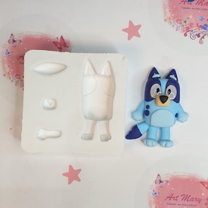 bluey mold for fimo, polymer clay image 1