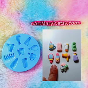 kit molde higiene para fimo, argila polimérica