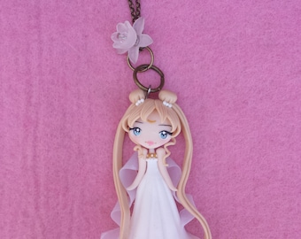 Sailor Moon collier en argile polymère, fimo