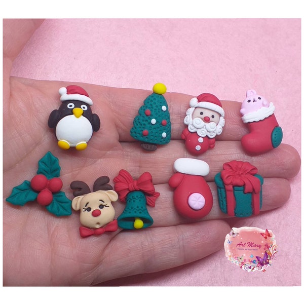 pack breloques de Noël en fimo