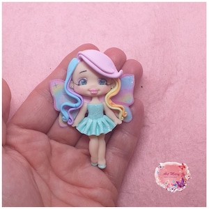 Fairy charm in polymer clay, fimo
