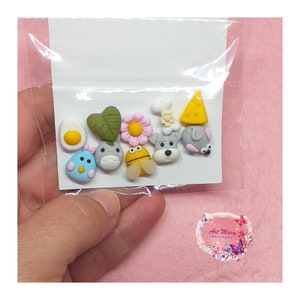 pack miniatures in fimo, polymer clay