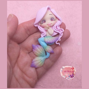 mermaid in fimo, polymer clay
