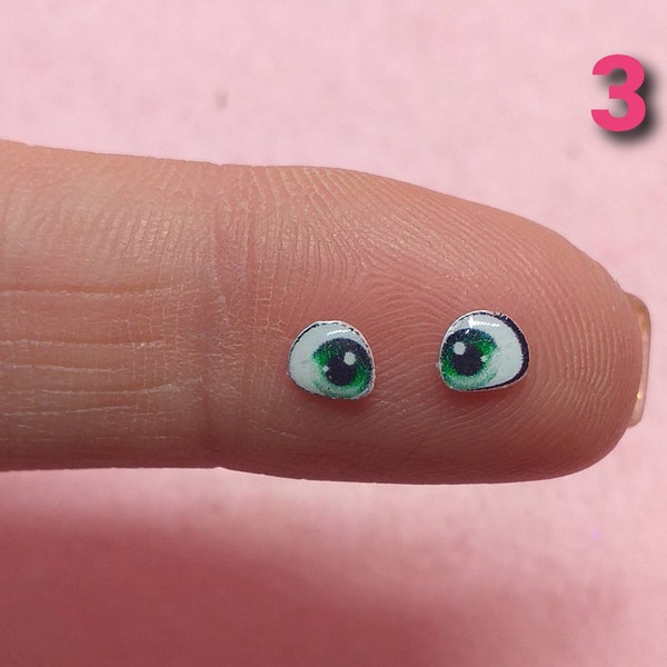 eyes for fimo dolls, biscuit ..