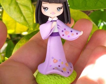 Figurine japonais en fimo, pâte polymère