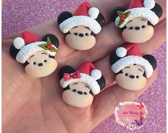 Pack mickey and minnie, polymer clay