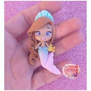 Mermaid in fimo, polymer clay