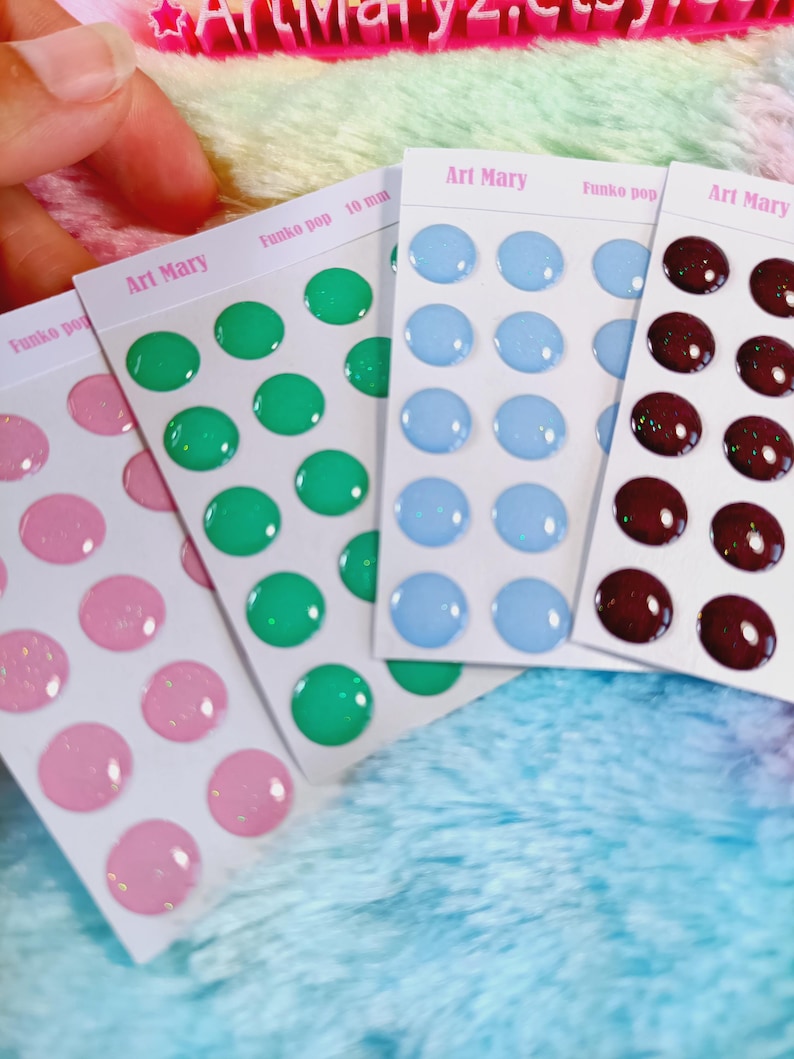 olhos funko pop dla fimo, argila de polímero zdjęcie 3