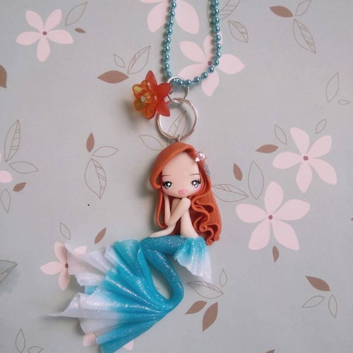 Mermaid Figurine in Fimo Polymer Clay Etsy