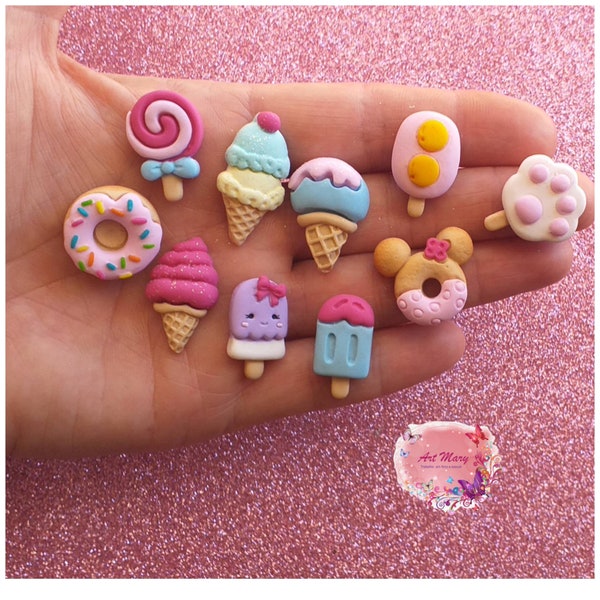 pack sweets in fimo charms