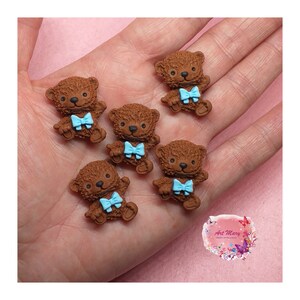 pack teddy bears in fimo, polymer clay