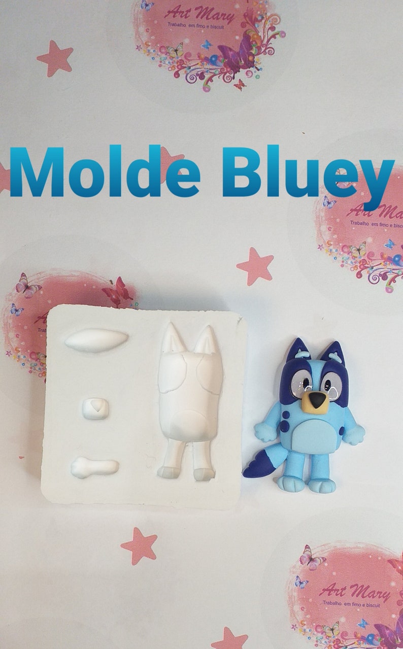 bluey mold for fimo, polymer clay image 1