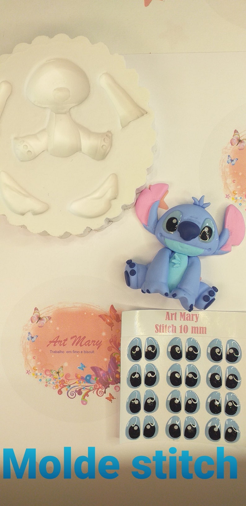 Stitch mold for Fimo, polymer clay 画像 1