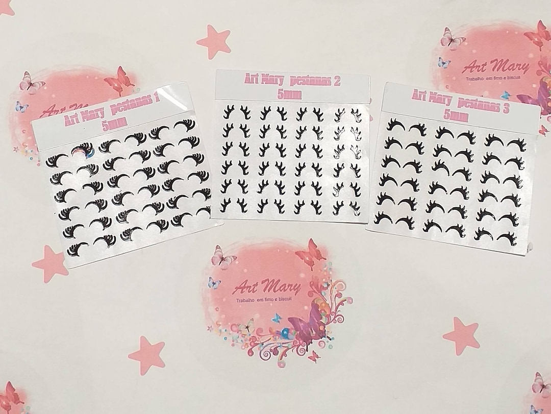 Eyelash Cards for Polymer Clay, Fimo Etsy