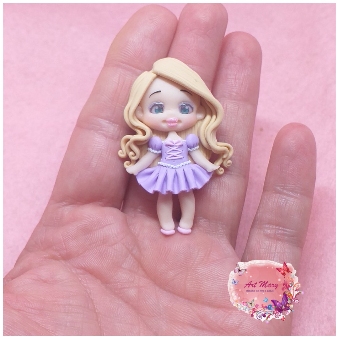 Polymer Clay Rapunzel Charm, Fimo - Etsy