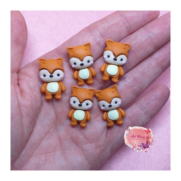 pack fox in fimo , polymer clay