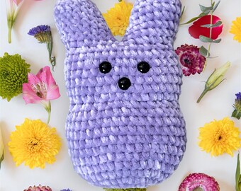 Stuffed Marshmallow Bunny - Purple