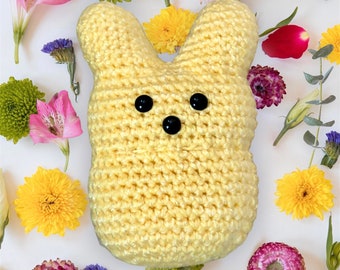 Stuffed Marshmallow Bunny - Yellow