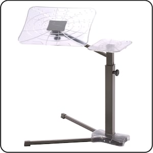 Supporto ergonomico per Notebook e Tablet completamente regolabile Lounge-book Crystal. 100% Made in Italy immagine 7