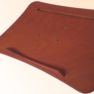 Lounge-wood SAIL Supporto ergonomico per Notebook e Tablet, legno Naturale, acciaio inox, alluminio 100% Made in Italy Classic Walnut