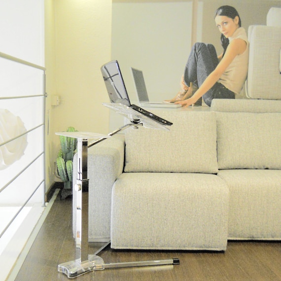 Lounge-book Crystal Chrome Tavolino ergonomico regolabile per Notebook e  Tablet. 100% Made in Italy -  Italia
