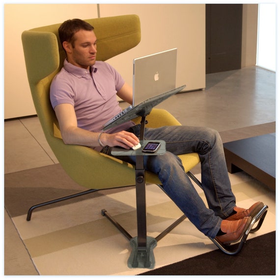 Ergonomic Laptop Support for Laptop and Tablet, Fully Adjustable.  Lounge-book Crystal 100% Made in Italy -  Hong Kong